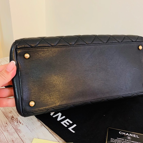 Chanel Trapezio top handle flap crossbody bag - Picture 10 of 14